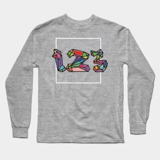 One, two, three Long Sleeve T-Shirt